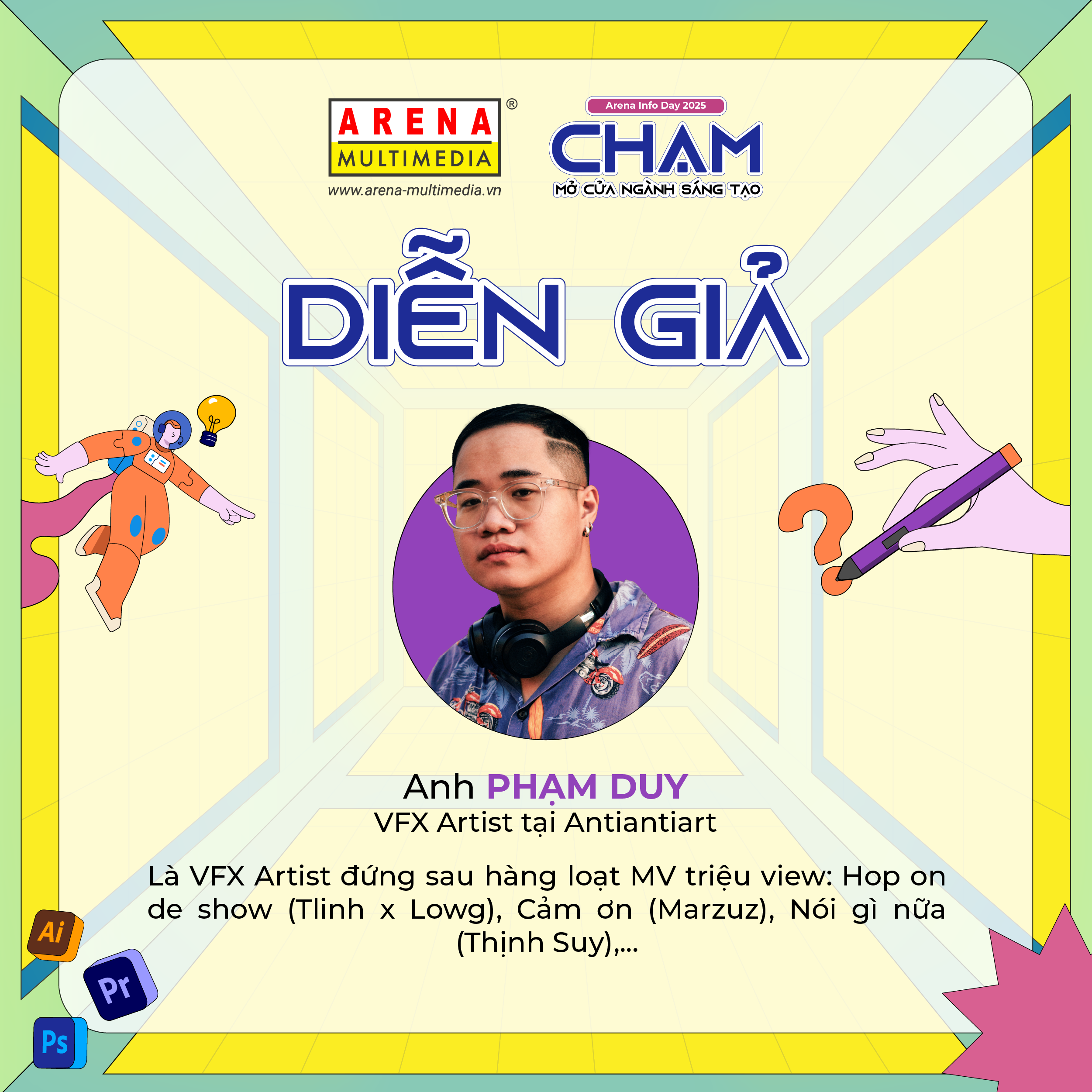 [HN] Hé lộ dàn khách mời có 1-0-2 tại talkshow “CHẠM” - Mở cửa ngành sáng tạo