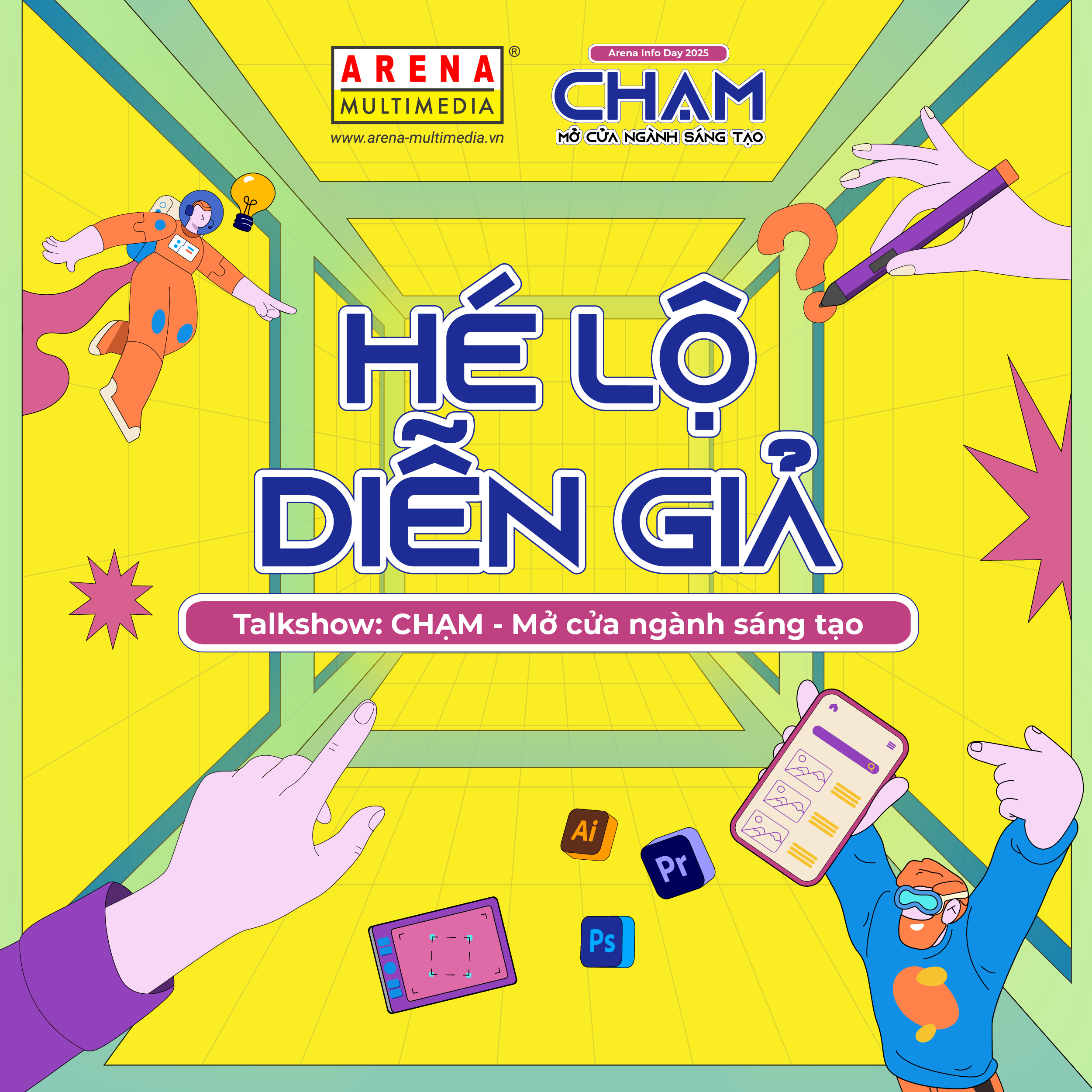 [HN] Hé lộ dàn khách mời có 1-0-2 tại talkshow “CHẠM” - Mở cửa ngành sáng tạo